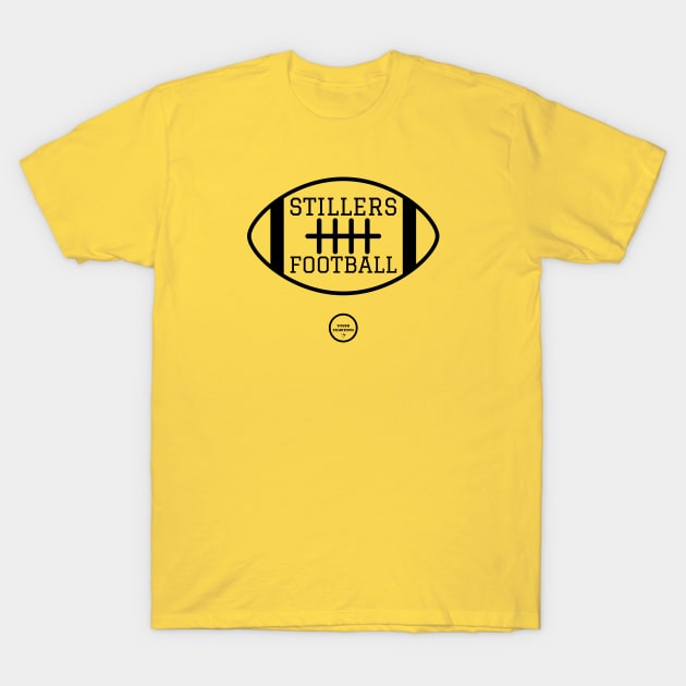 Stillers Football Black T-Shirt by YinzerTraditions